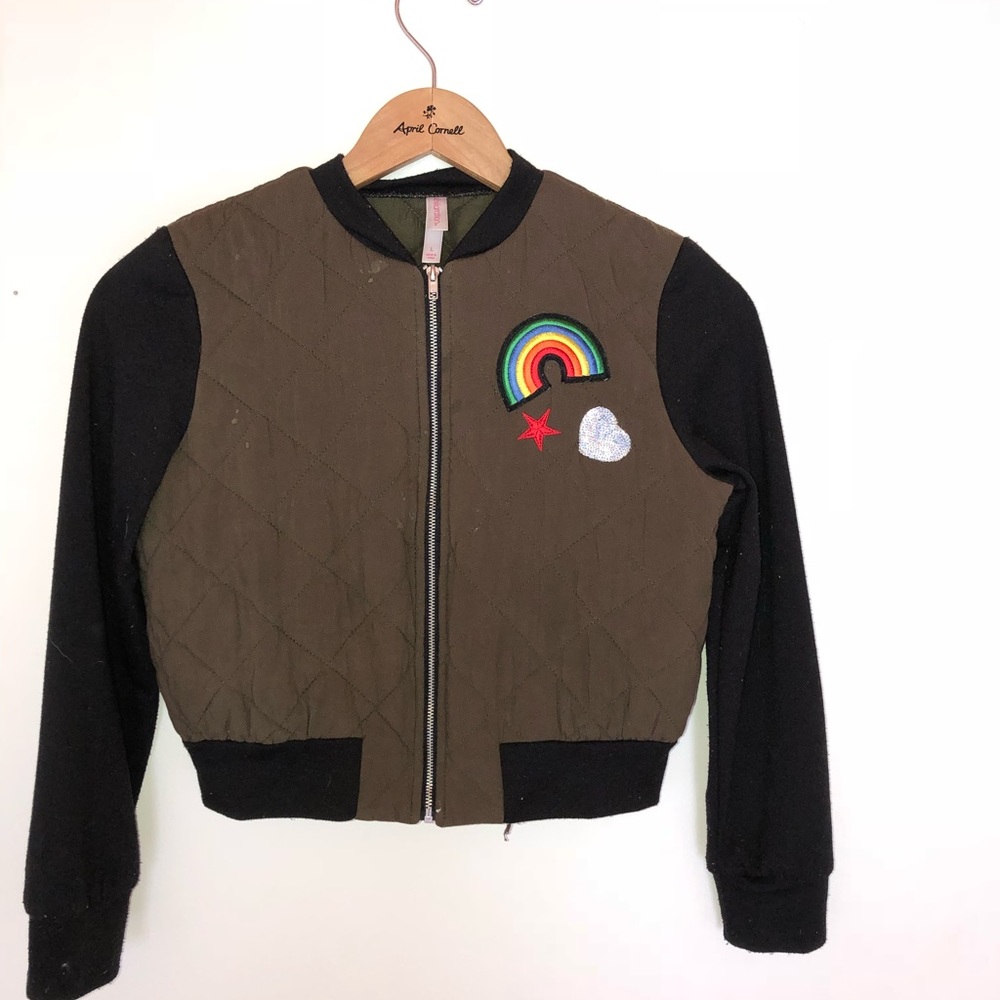 Navy green and black jacket